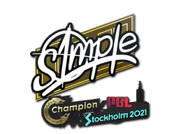 印花 | s1mple | 2021年斯德哥尔摩锦标赛