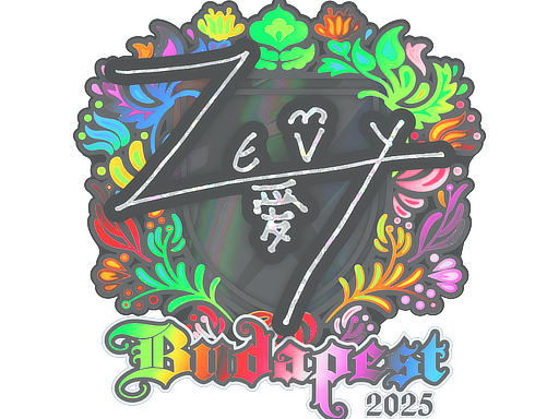 Sticker | zevy (Holo) | Budapest 2025
